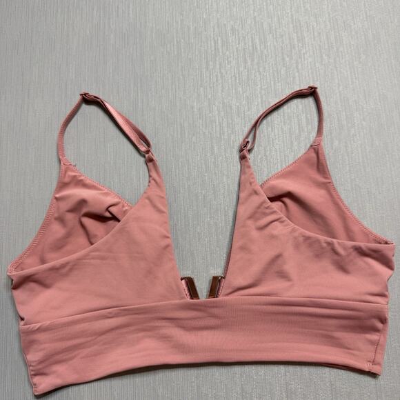 Victorias Secret Very Sexy Illusions Long Line Bralette Gold V Hardware Bra Sz M - Picture 3 of 5